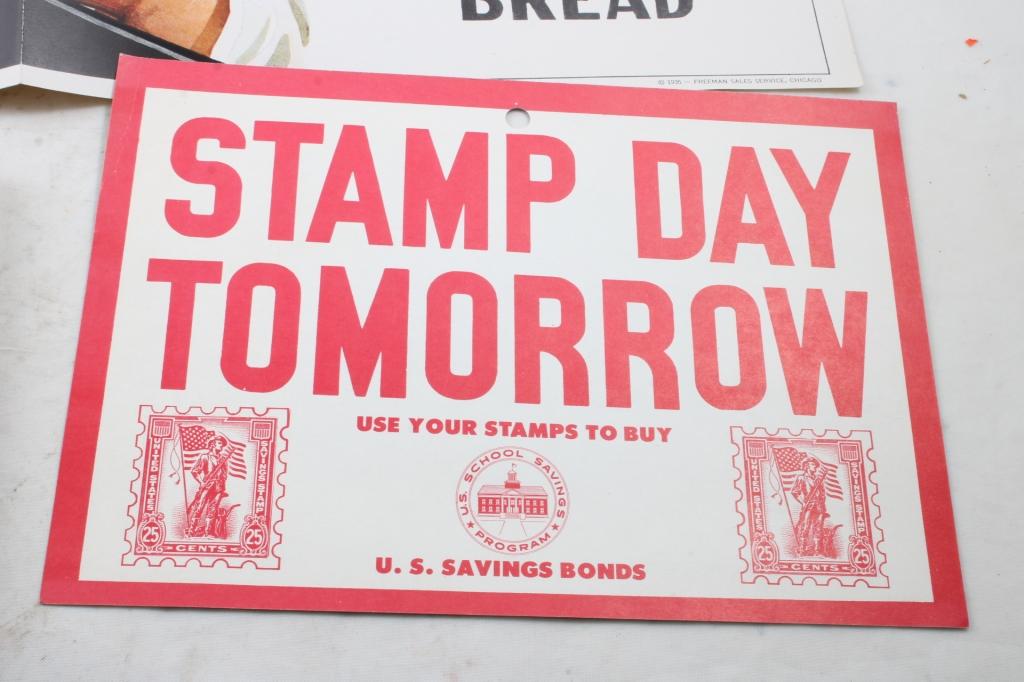 1921 Photo, 1941 Stamp Day, Pan-Dandy Bread Sign