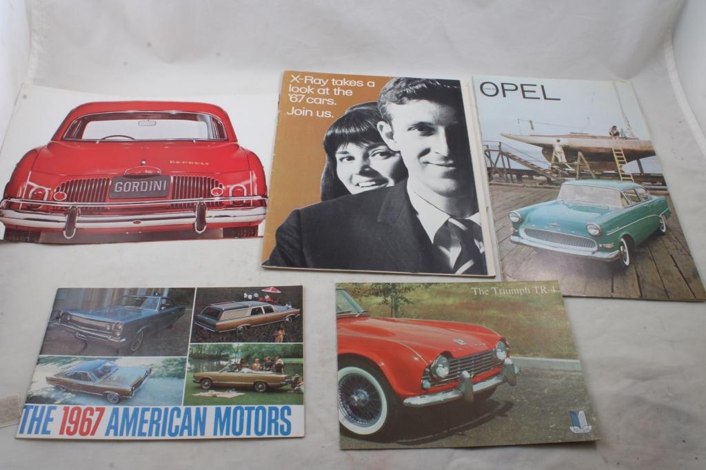 5 AMC Triumph, Renault, Opel Rambler Brochures