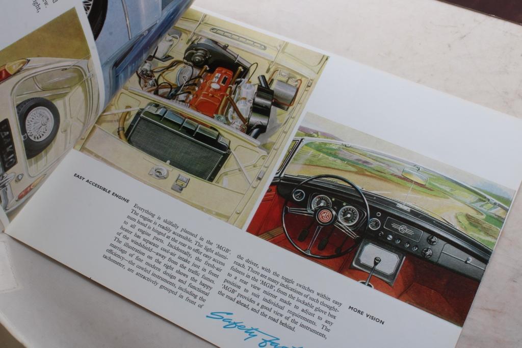 3 1960's Imperial, Austin Se7en MGB Brochures