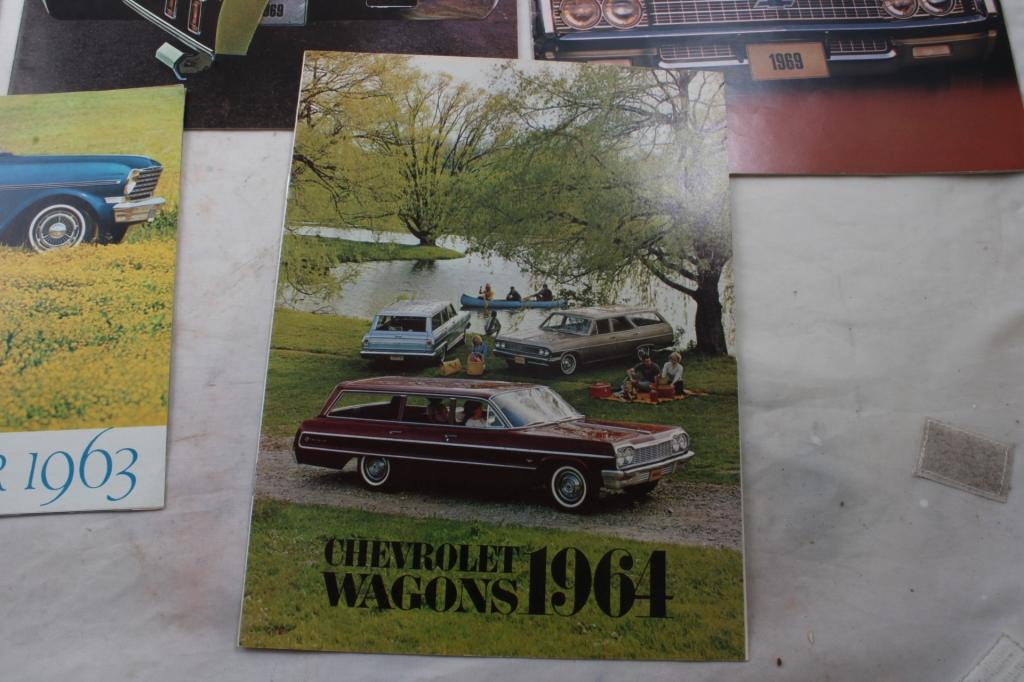5 1960's '70's Chevy Auto Sales Brochures