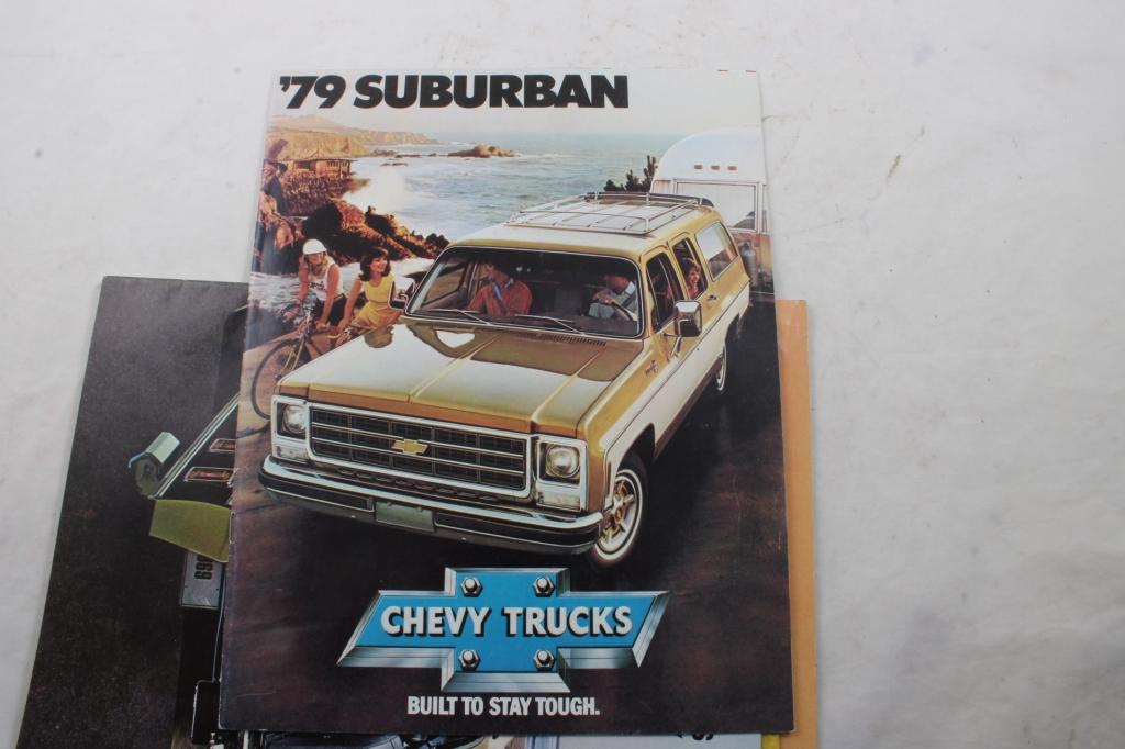 5 1960's '70's Chevy Auto Sales Brochures