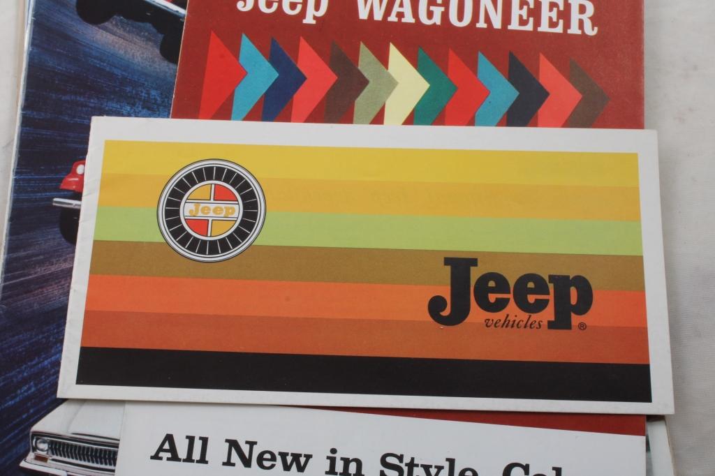 8 Vintage Jeep Auto Sales Brochures