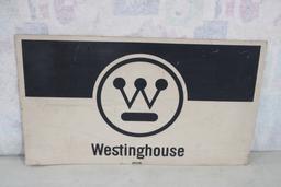 Westinhouse Masonite Sign 24 3/4" x 14 1/2"