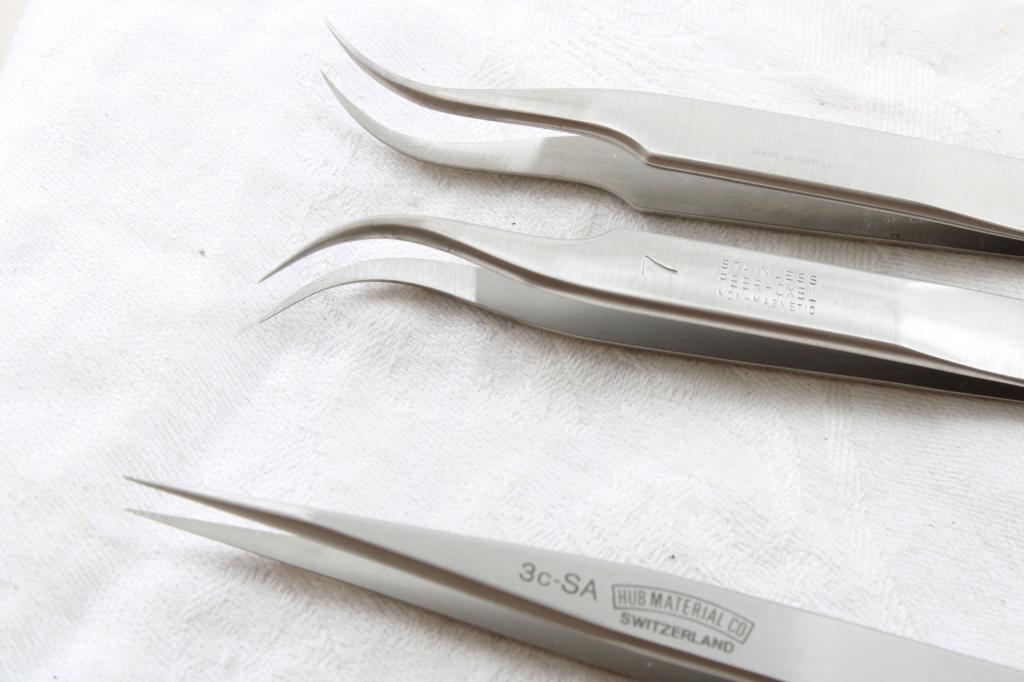 10 Precision Watchmaker Tweezer Tools