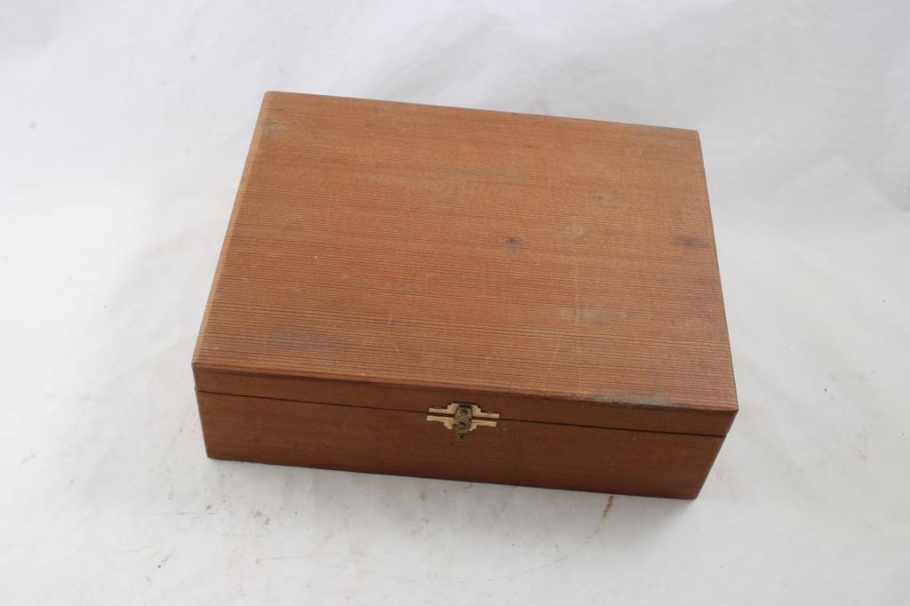 Cigar Wood Box Full of Collectibles