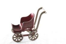 Cast Iron Baby Stroller Buggy 3 1/2" x 4"