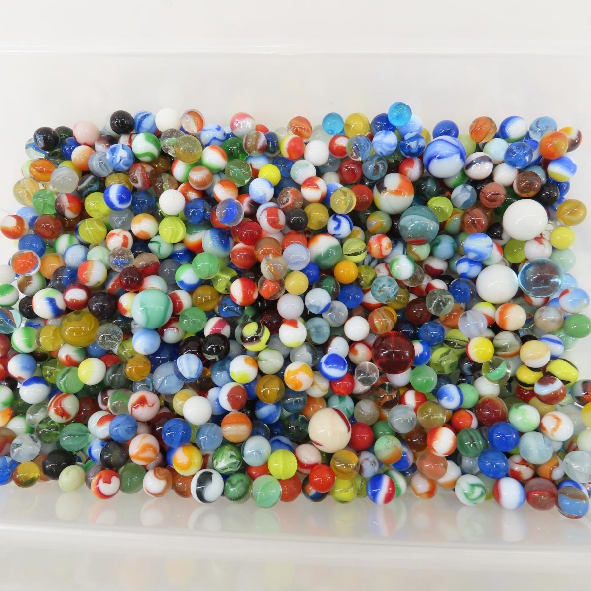 10# of Mixed Vintage Marbles & Shooters