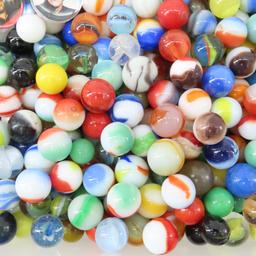 12# of Vintage and Modern Marbles & Shooters