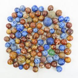 Clays, Bennington's, Akro, Peltier & Swirl Marbles