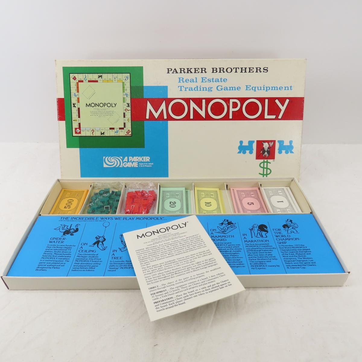 Vintage Monopoly and Fisher Price Record Player