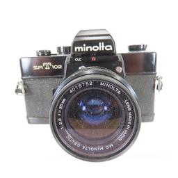 Minolta SRT 102 35mm Film Camera with lenses
