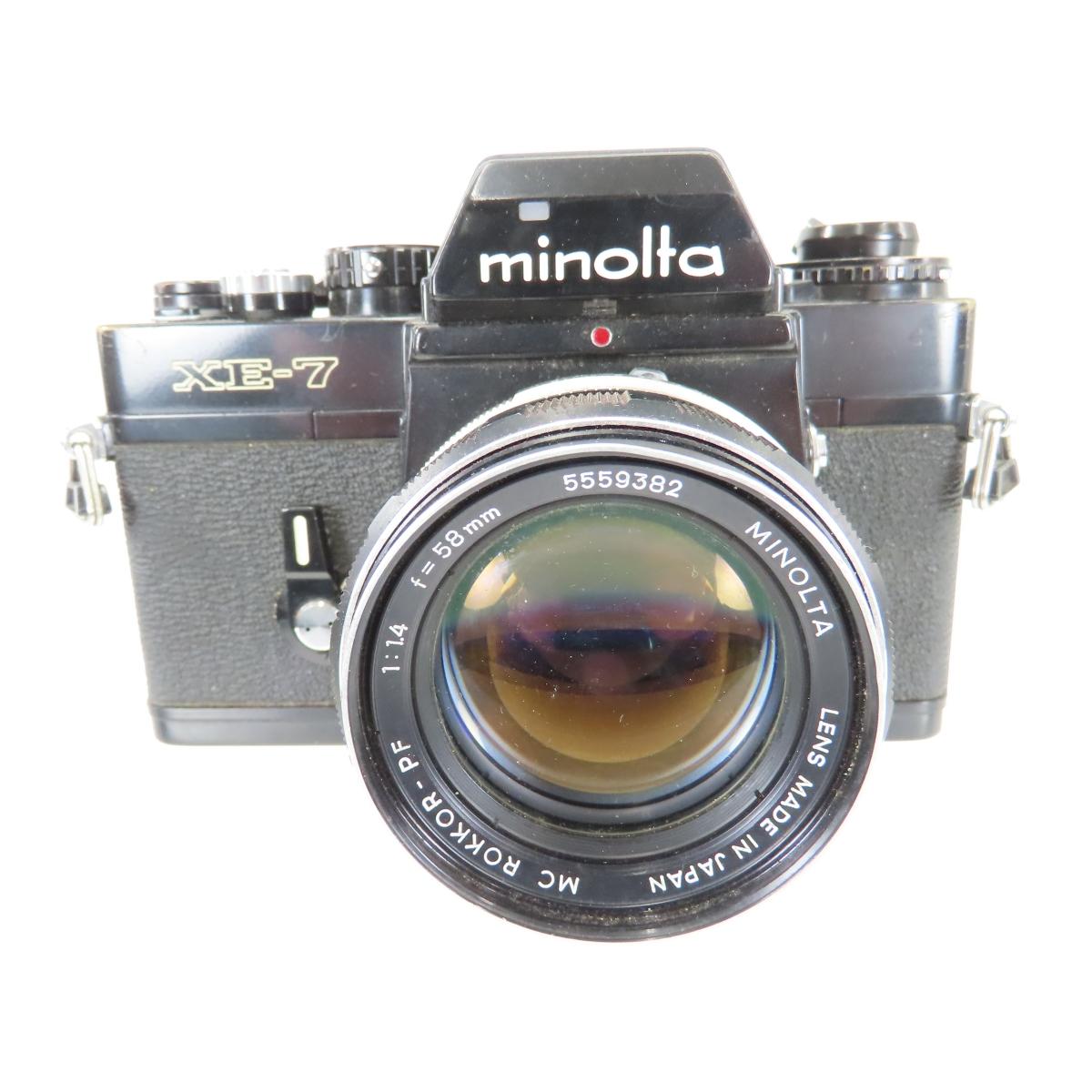 Minolta XE-7 35mm Film Camera with lenses