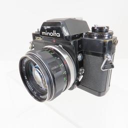 Minolta XE-7 35mm Film Camera with lenses