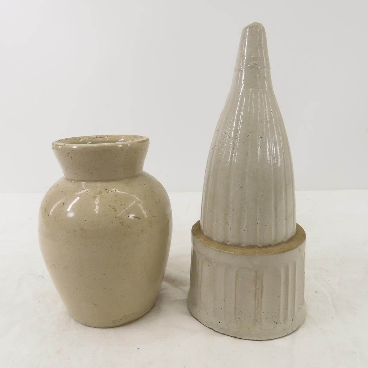 Stoneware Cemetery Vase, crocks and more