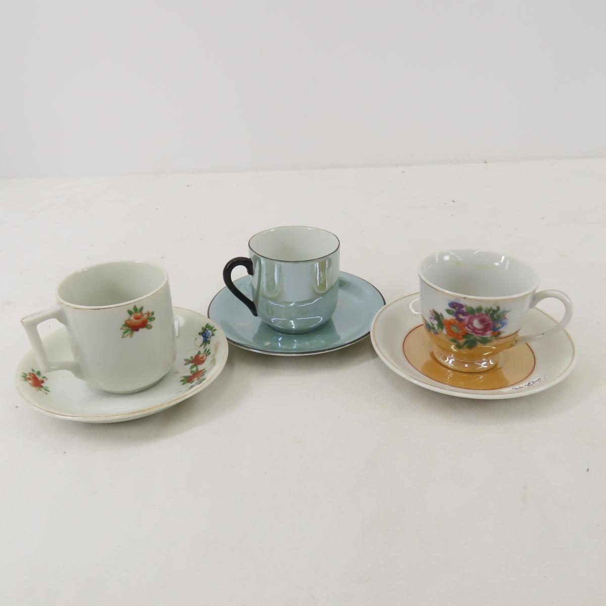 Made in occupied Japan demitasse and teacups