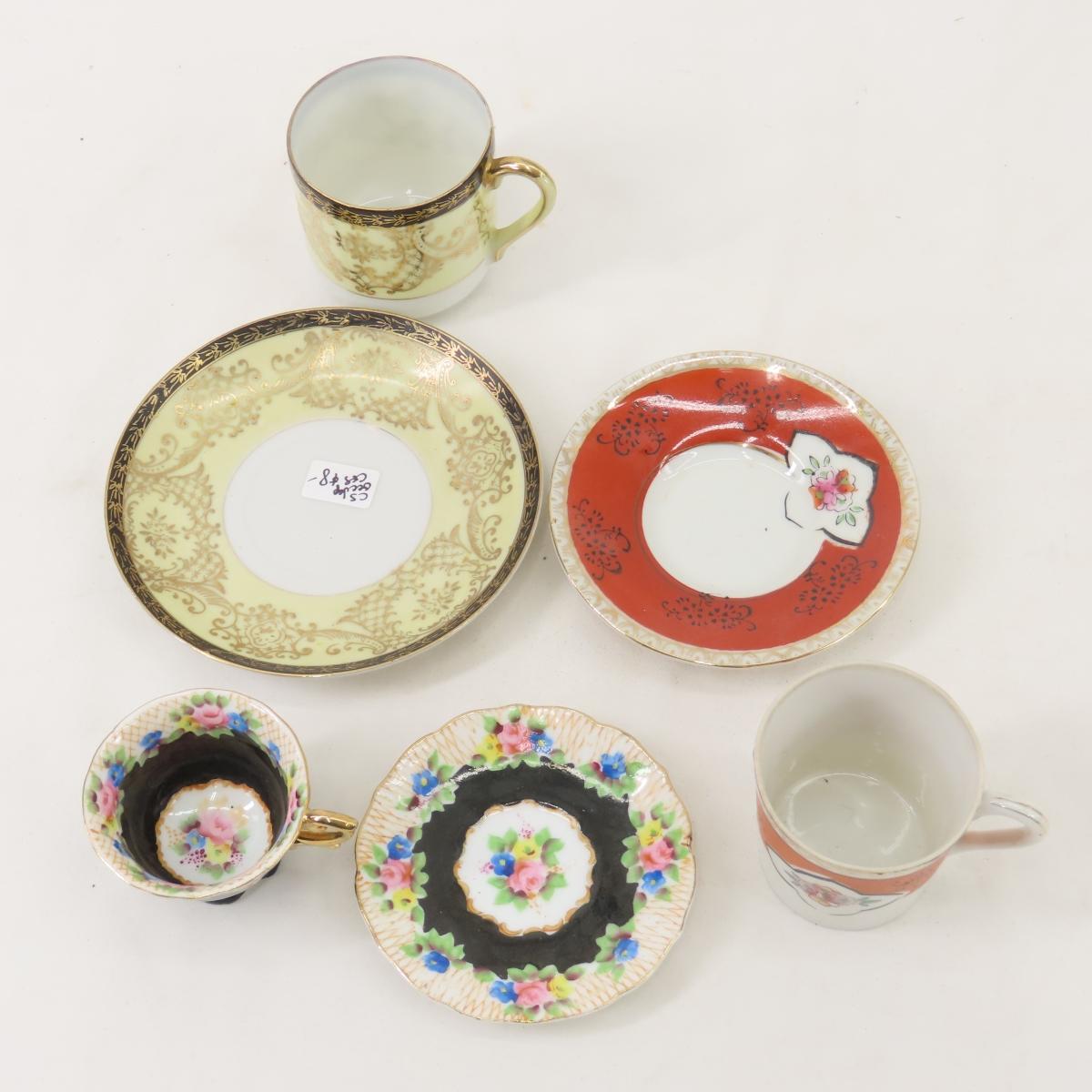 Made in occupied Japan demitasse and teacups