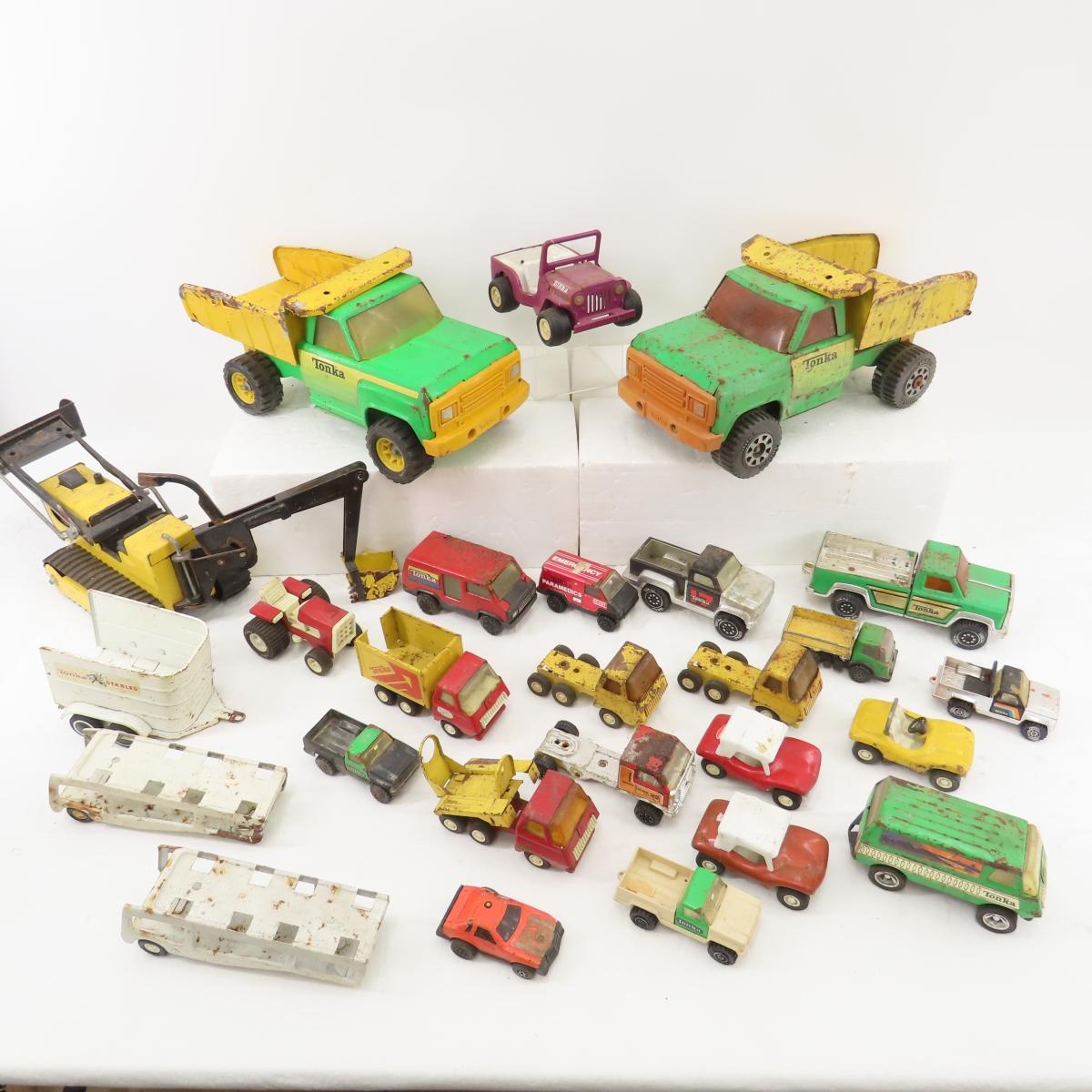 Vintage Tonka Trucks & Vehicles- Rough Condition