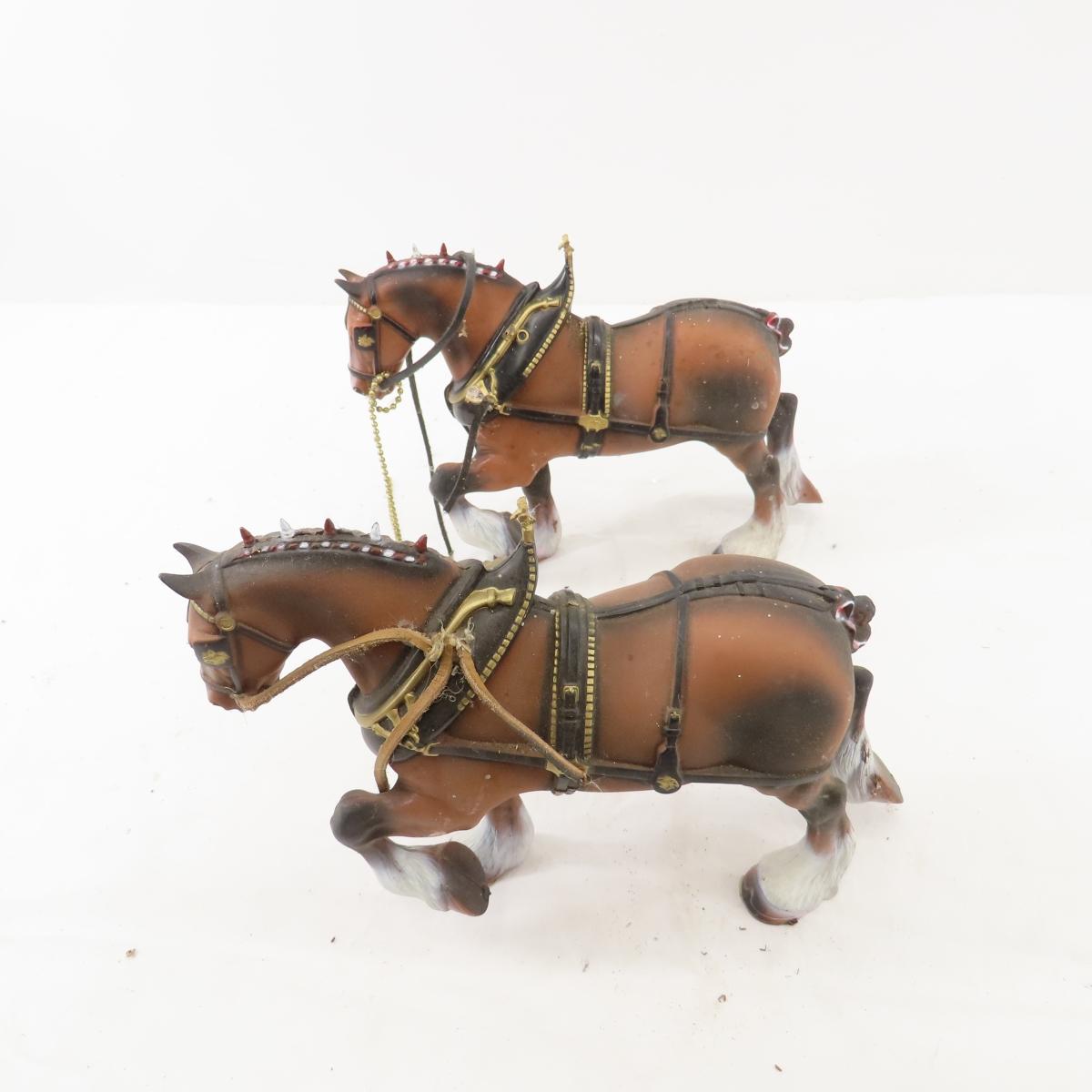 2 Vintage Budweiser Beer Wagon Models