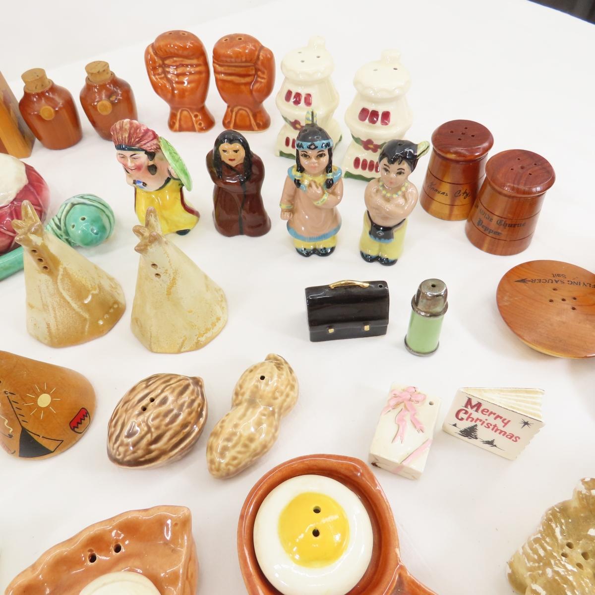 Vintage Salt & Pepper Sets- some Native American