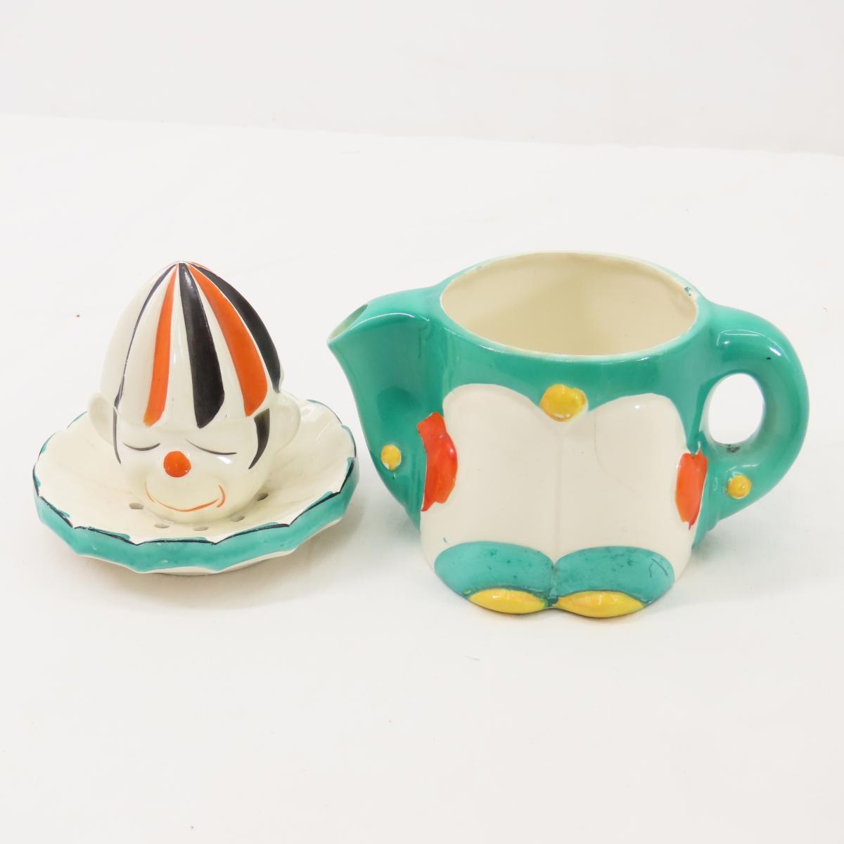 Clown Juicer, Brown USA pottery Bowl & More