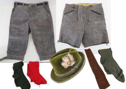 German Lederhosen, Edelweib-Hut Hat, & More