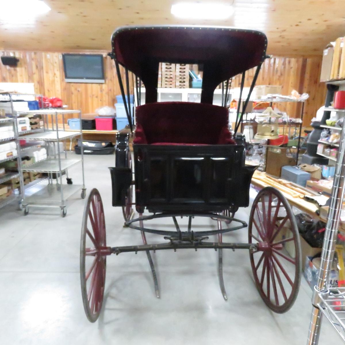 Antique Horse Drawn Surrey Carriage  by Northwestern Mfg Co, WI - refurbished