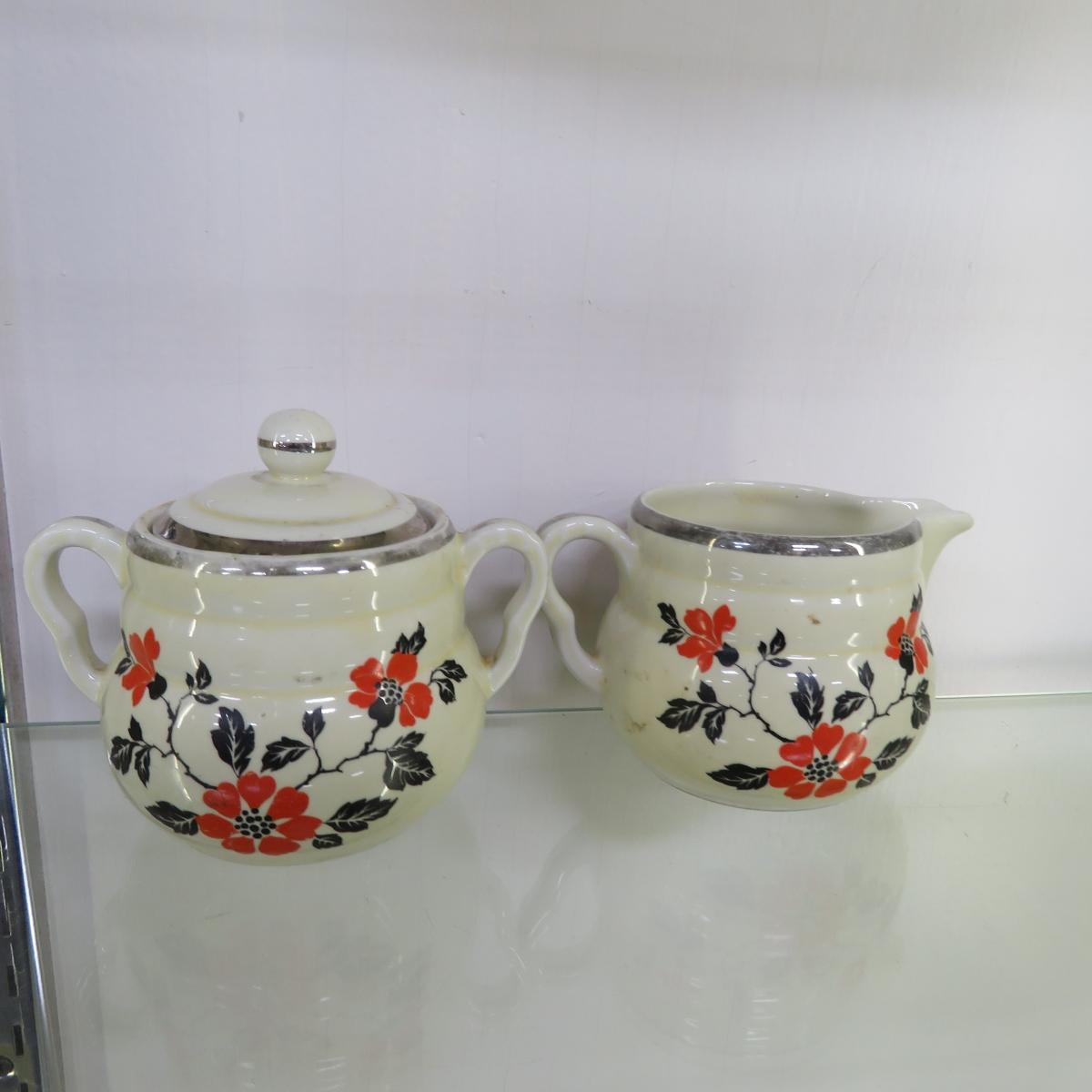 Vintage Hall's Red Poppy Serving Pieces