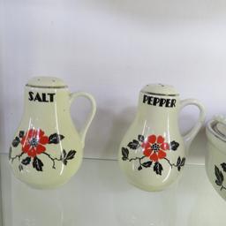 Vintage Hall's Red Poppy Serving Pieces