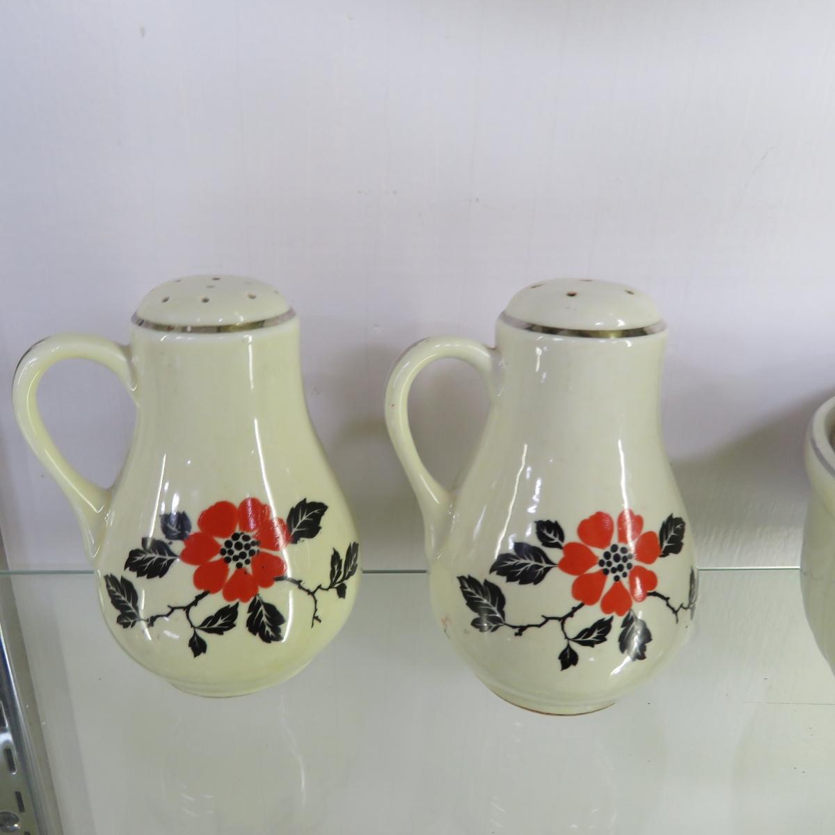 Vintage Hall's Red Poppy Serving Pieces