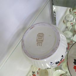 Vintage Hall's Red Poppy Glasses & Dinnerware