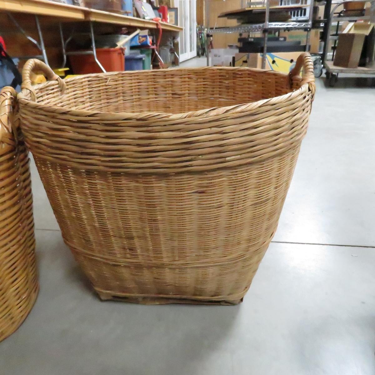 4 Hand Woven Wicker Baskets