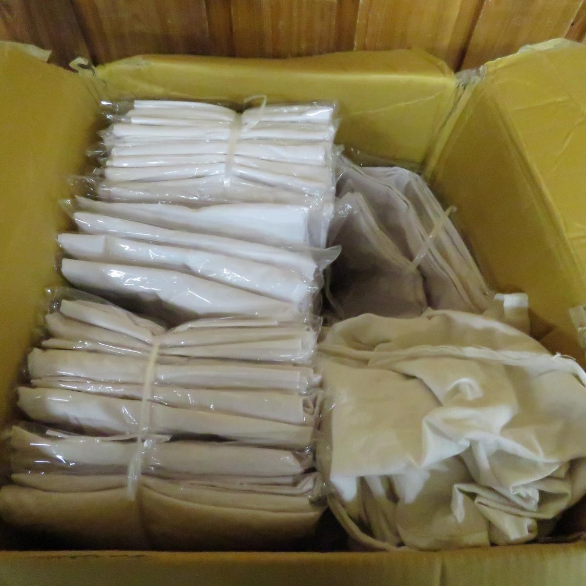 2 Boxes of New Black and White Fisherman Pants
