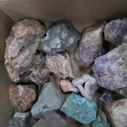 20 pounds Fluorite, chrysocolla & more