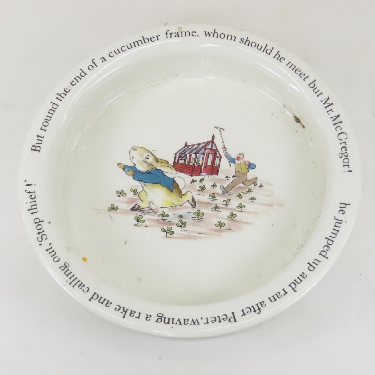 Nursery Rhyme children's dishes, baby shoes