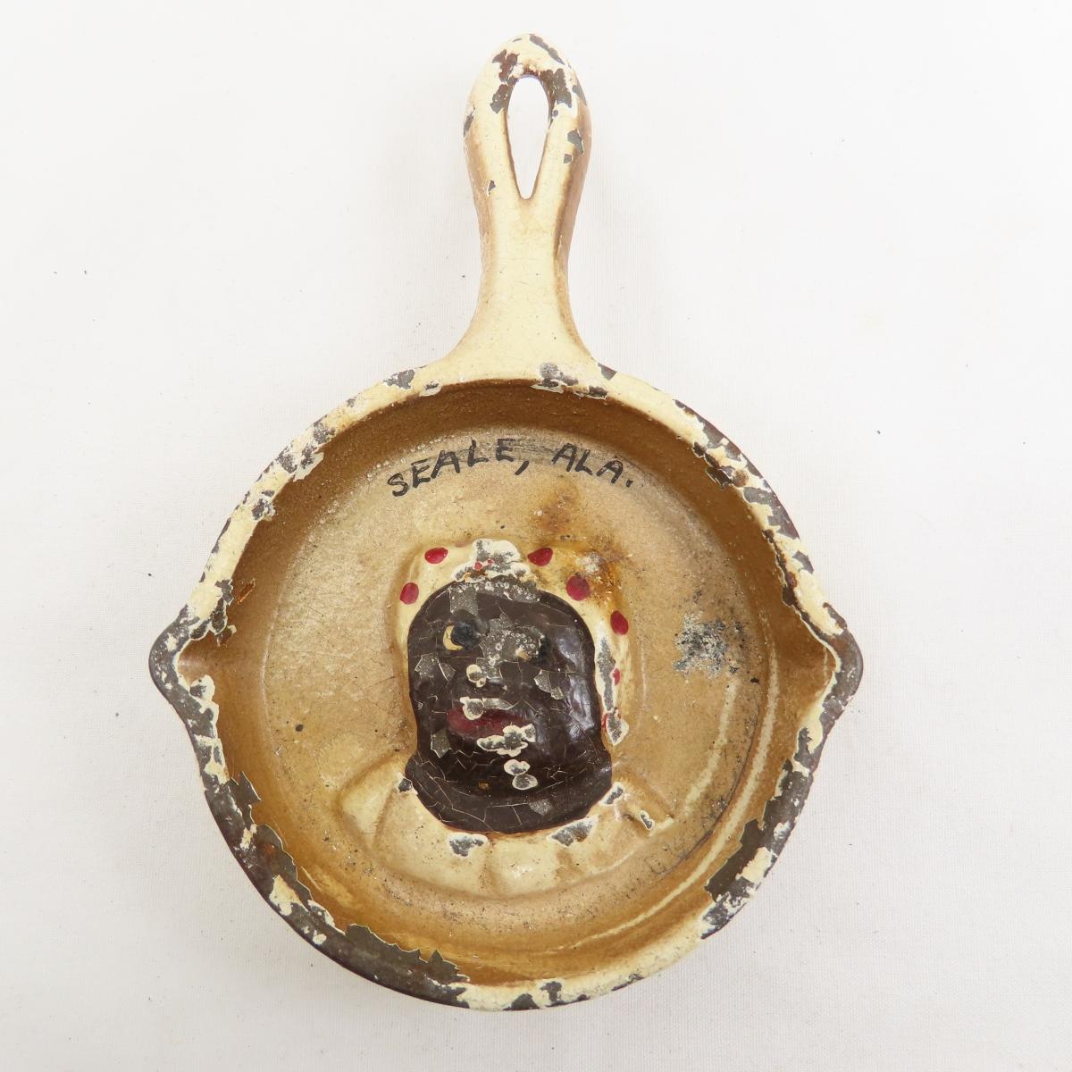 Black Americana cast iron ashtrays & bottle opener