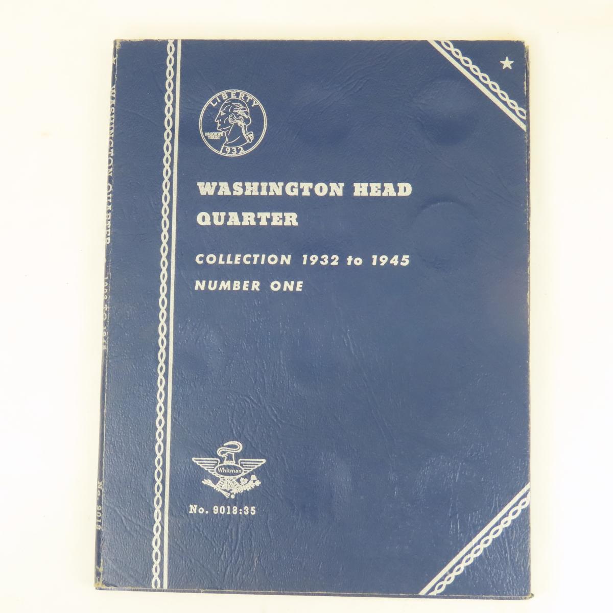 56 Washington Quarters in 2 partial books 1934-59