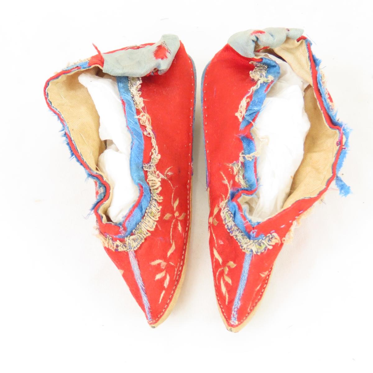 Antique Chinese foot binding shoes