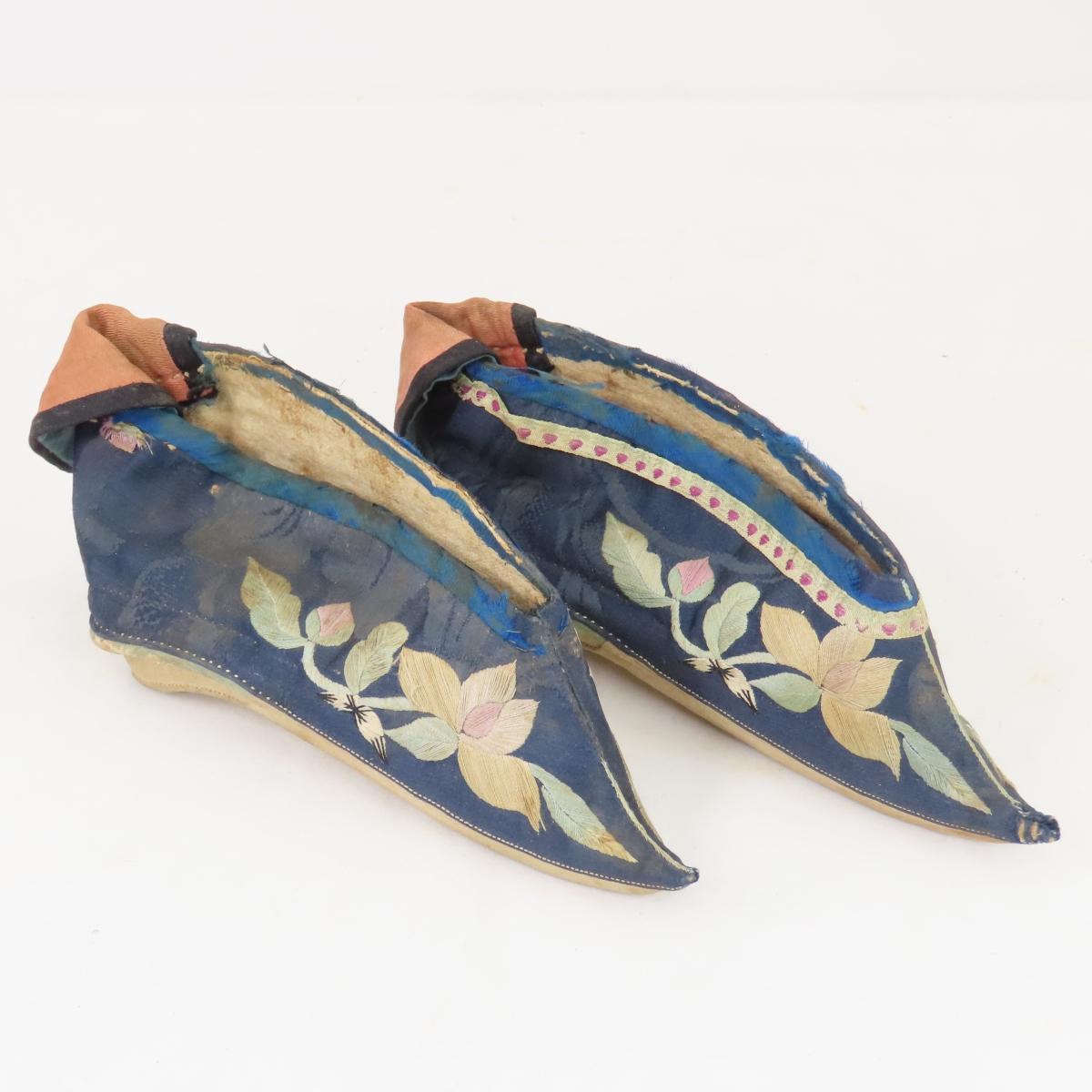 Antique Chinese foot binding shoes