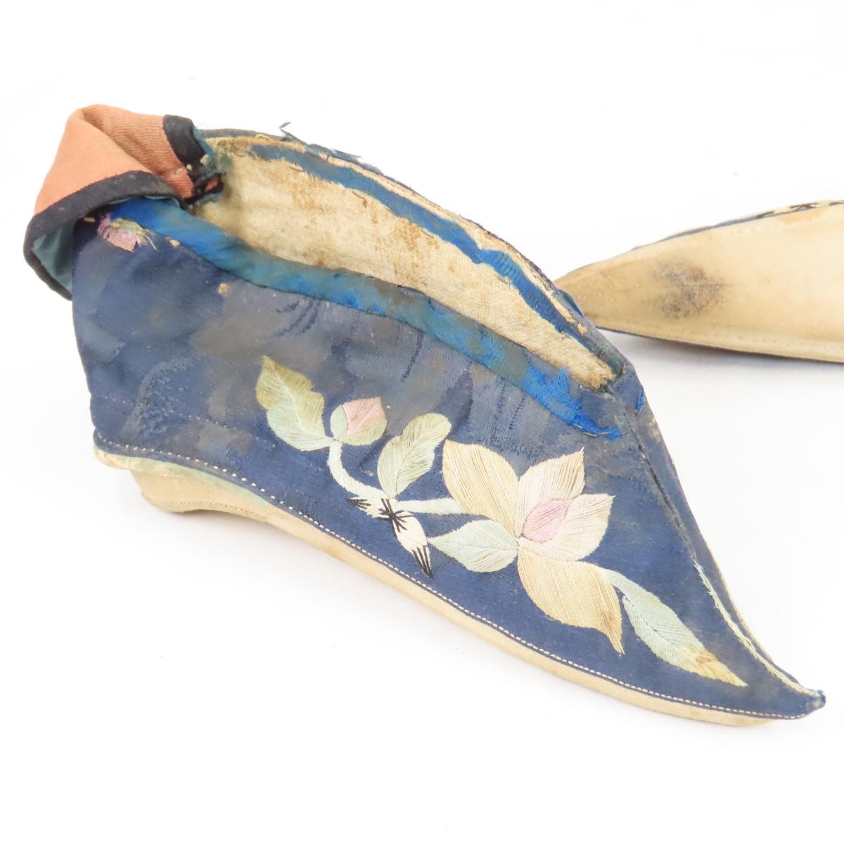 Antique Chinese foot binding shoes