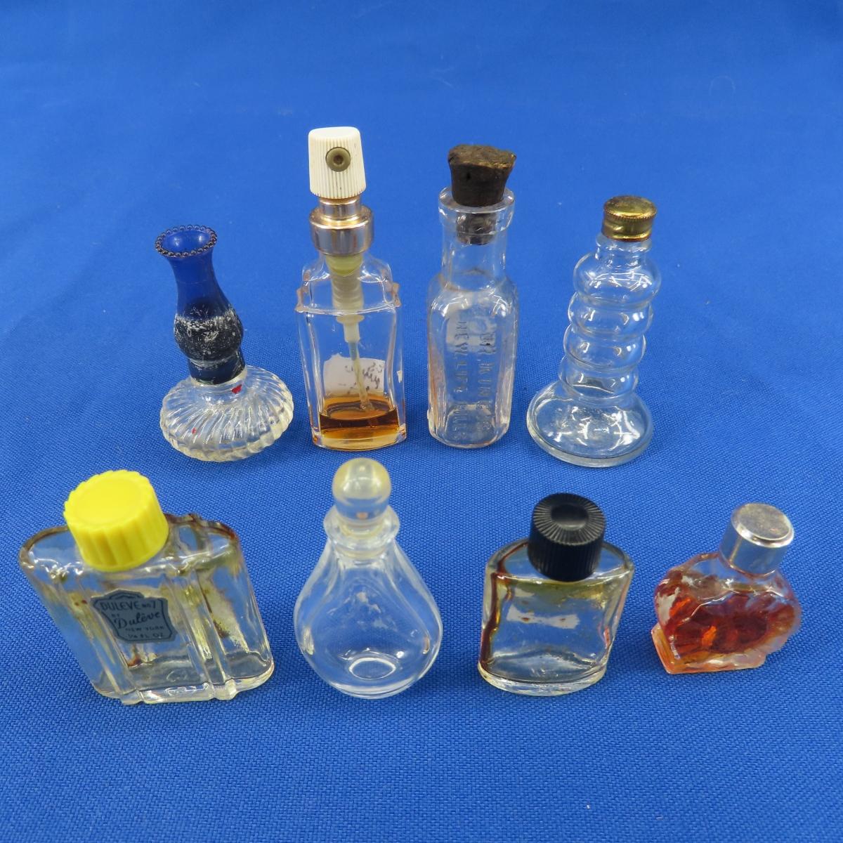 Collection of vintage & antique perfume bottles