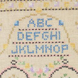 1860 Cross Stitch Sampler