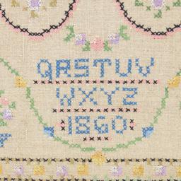 1860 Cross Stitch Sampler