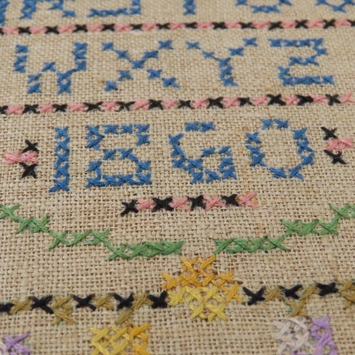 1860 Cross Stitch Sampler