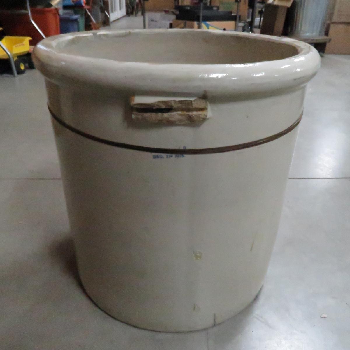 20 Gallon Red Wing Large Wing Crock- Cracked
