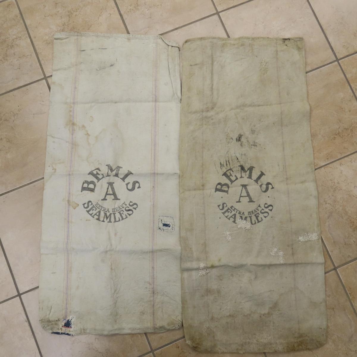 Antique Flour Sacks- Bemis & Others