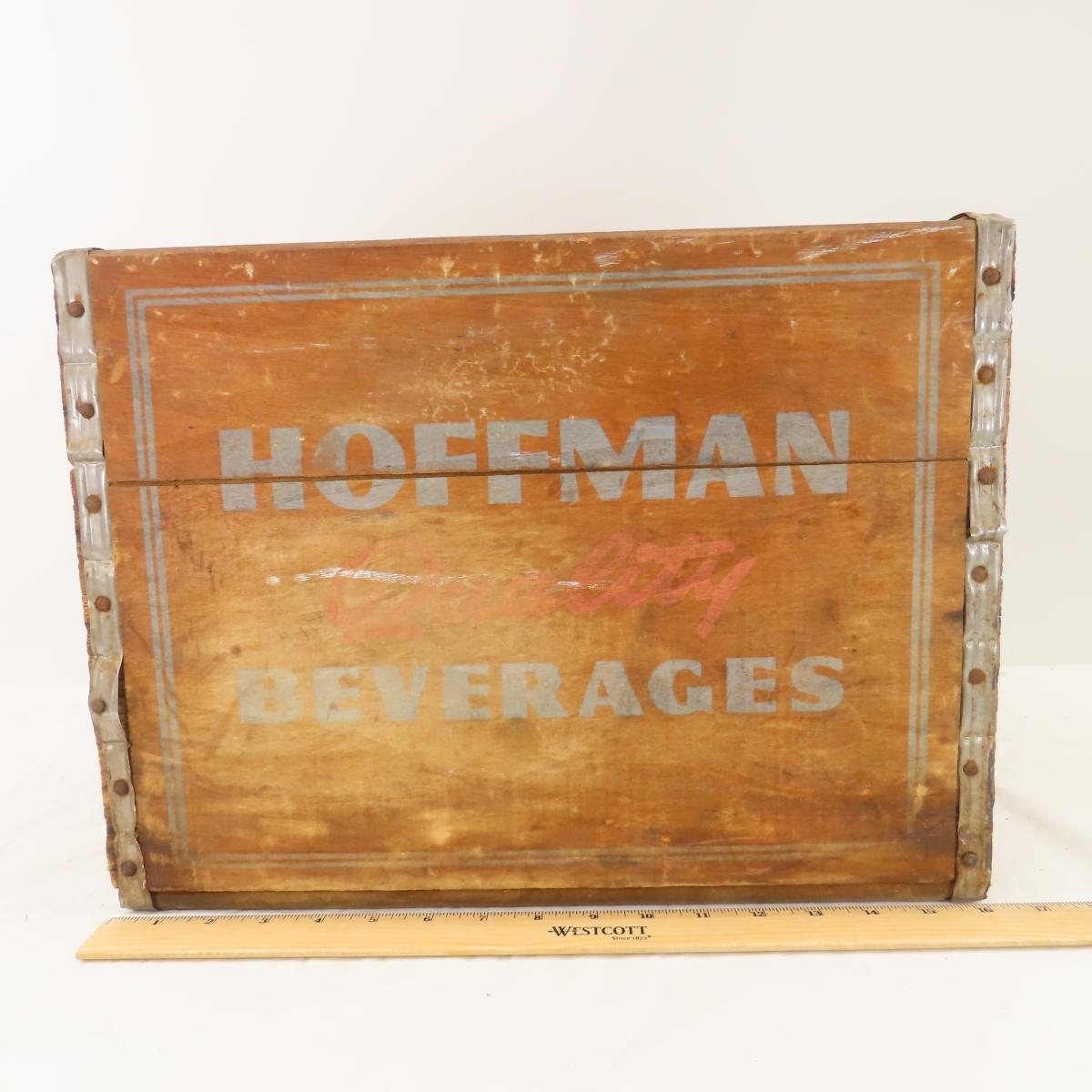 Hoffman Beverages Wooden Crate & Canning Jars