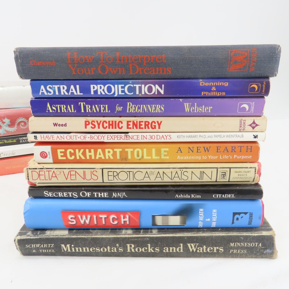 Assorted fiction and non-fiction books