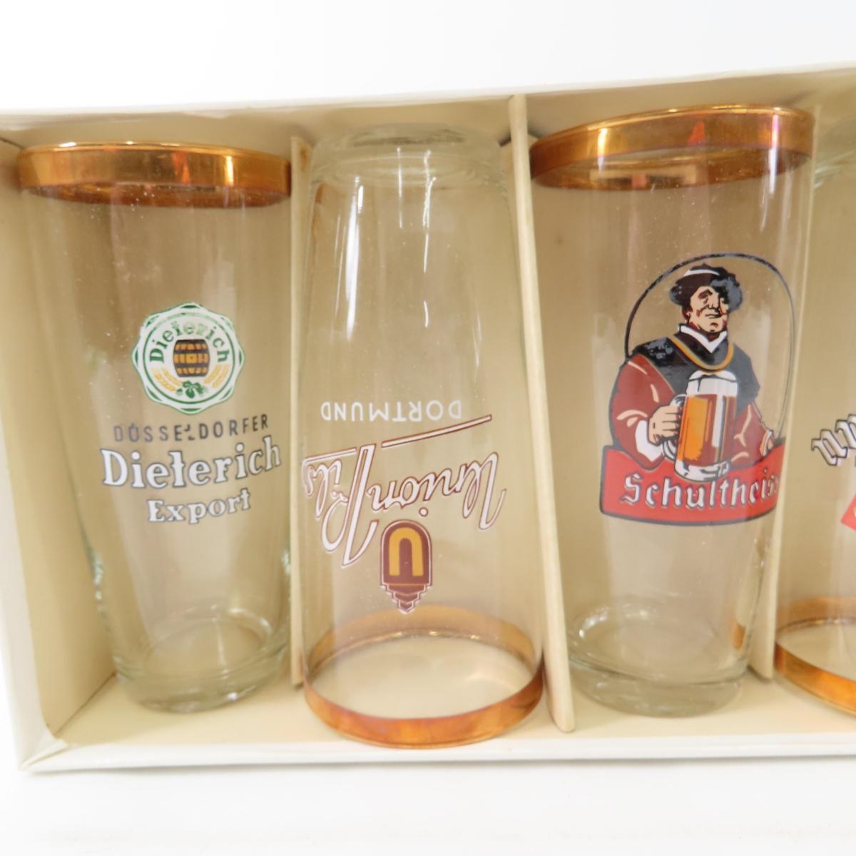 2 sets of 6 German beer glasses by Ruhrglass