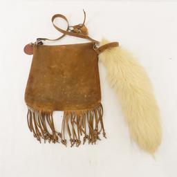 Hand made leather & buckskin pouches