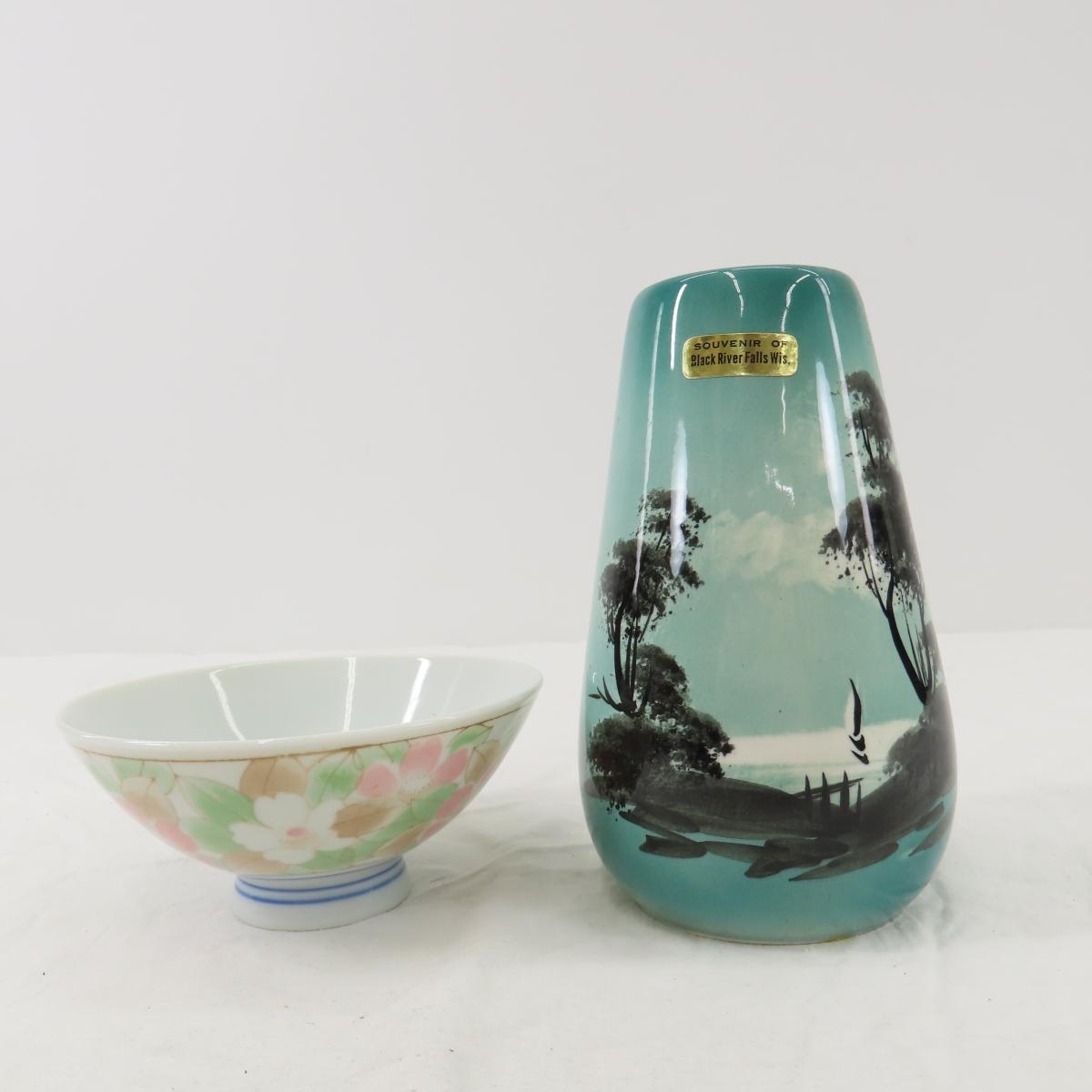 Asian Porcelain Dishes and Vase